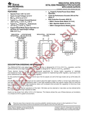 SN74LVC374APWG4 datasheet  